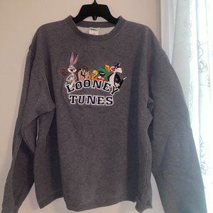 Vintage 1999 Warner Bros Studio Embroidered Loony Tunes Sweatshirt